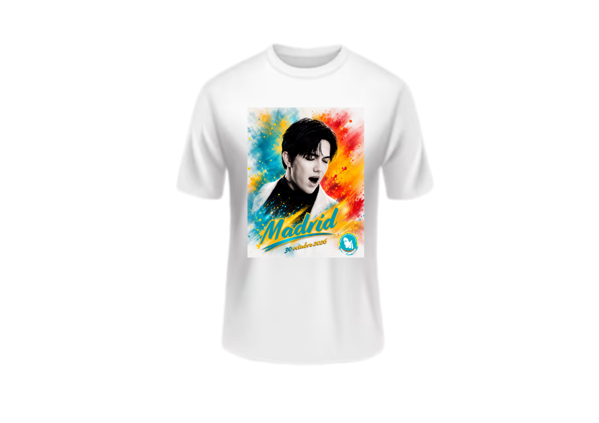 Camiseta Manga corta- Edición Madrid- Color blanca