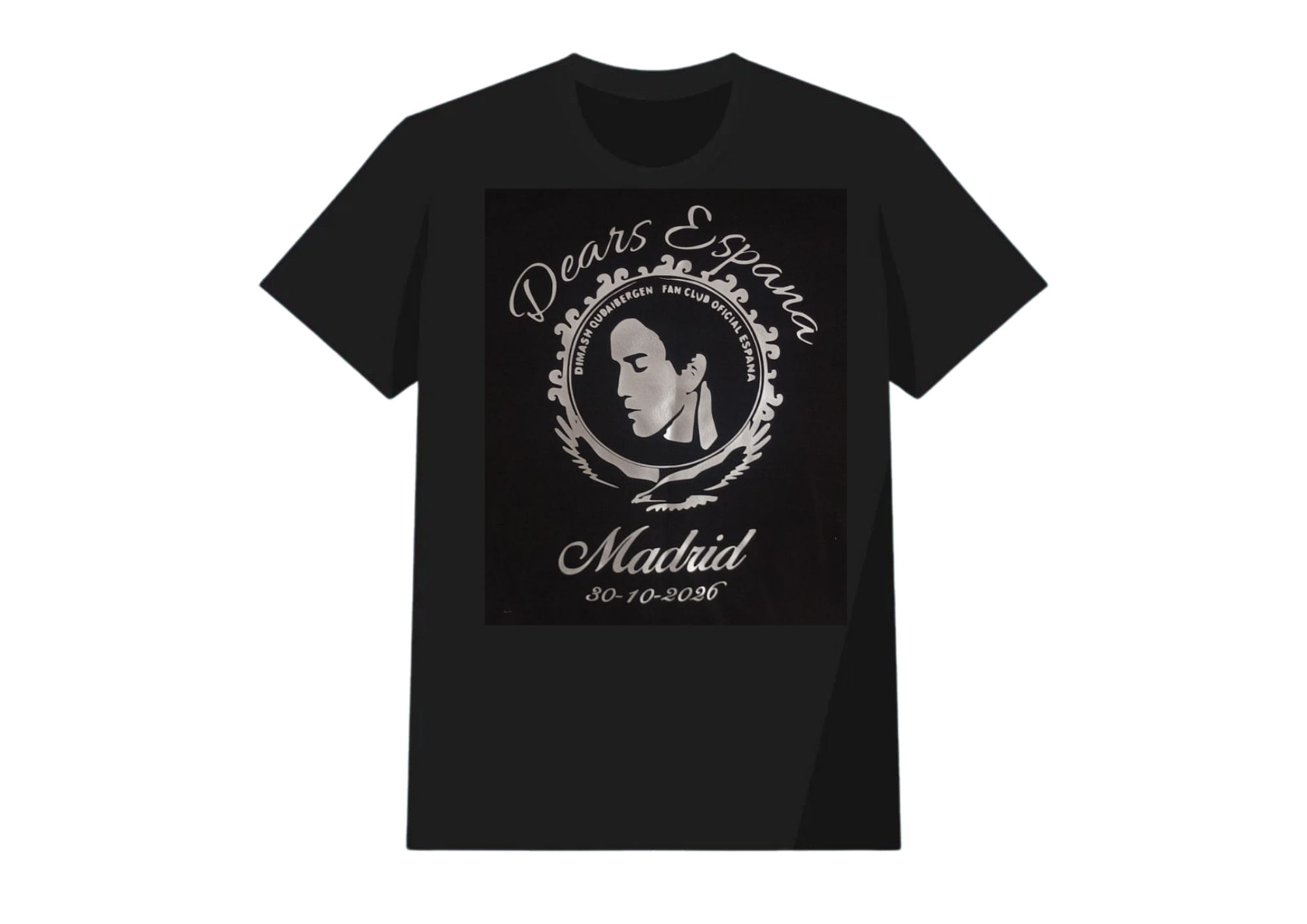 Camiseta manga corta- Logo plateado- Edición Madrid